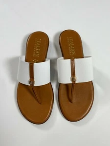 Italian Shoemakers White Afia Sandal Made in Italy NEW! NWT - Picture 1 of 8