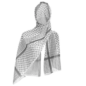 Muslim Hijab Keffiyeh Chiffon Dubai Head Wrap Shawl Arab Hijab Long Hijab Wom... - Picture 1 of 4