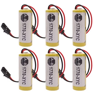 US 6pcs 1770-XYC Battery 3V 1800mAh For Allen Bradley PLC 1770-XYC/A 1770-XYB - Picture 1 of 7