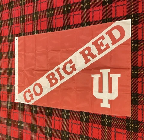 Brand New Indiana Hoosiers flag 3 foot by 5 foot Cover