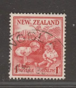 1938 NEW ZEALAND 1d + 1d Health Children Playing SG 610 - Picture 1 of 1