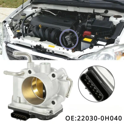 Cuerpo del acelerador apto para Toyota Camry Highlander RAV4 2004-07 Solara Scion tC 2,4 L Foto 1 de 4