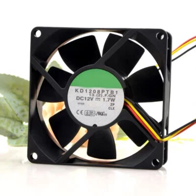 For SUNON KD1208PTB1 80*80*25MM DC12V 1.7W 8CM 2Pin Cooling Fan Inverter Fan - Image 1 of 4