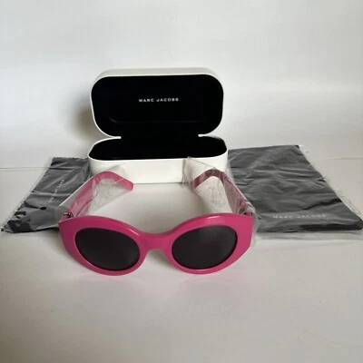Gafas de sol Marc Marc Jacobs raras 180/S MU1IR marco rosa lentes negras 49_22 135V Foto 1 de 4