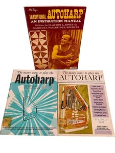 3 Vintage Autoharp Instruction Manuals Traditional The Many Ways To Play Vol 1/2 - Picture 1 of 5