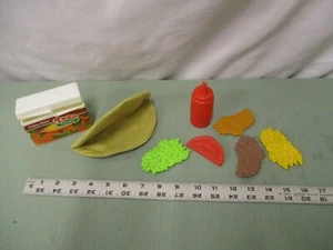 Fisher Price Fun with Food Taco Fixin's Meal Build Salad Flesh Sauce Treat Parts - Picture 1 of 27