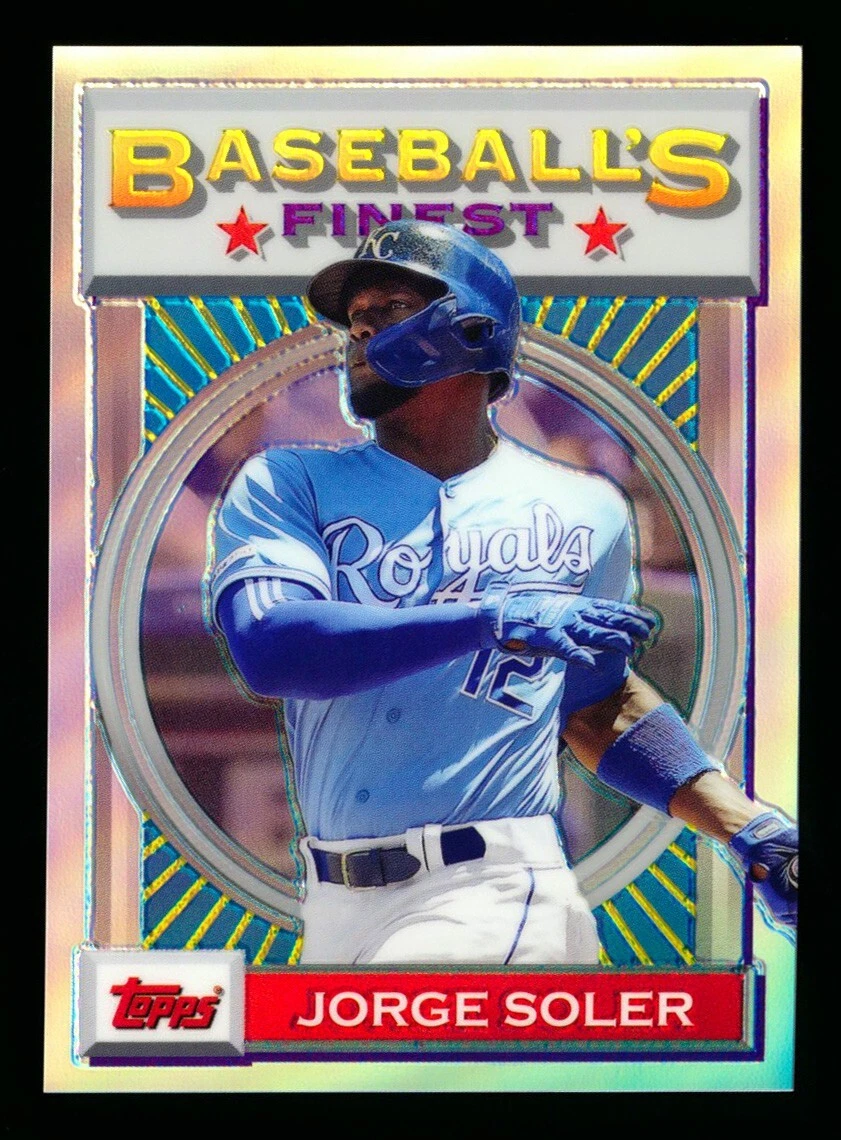 2020 TOPPS FINEST FLASHBACKS #23 JORGE SOLER 1993 REFRACTOR ROYALS RARE SP/50!