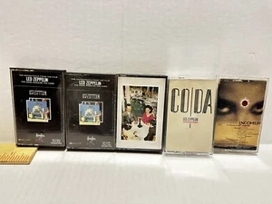 Vintage Lot of 5 Led Zeppelin Cassette Tapes - Coda, Presence, Song Remains The - Picture 1 of 7