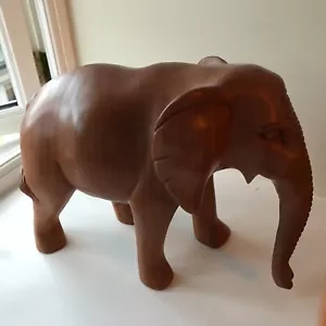 Unique African Mahogany Elephant Sculpture (handcrafted item from Western Ghana) - Picture 1 of 4