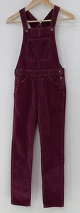 GAP Girl’s Corduroy Burgundy Rosewood Overalls Size XL Normcore Academia - Picture 1 of 10