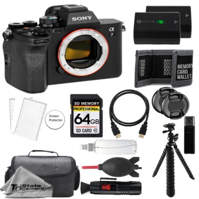 Sony a7 IV Mirrorless Camera + 64GB + Extra Battery+ Tripod- Accessory Kit - Image 1 of 4