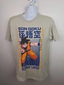 Dragon Ball Z Super Uomo Son Goku Super Hero Kanji Anime Toei Animazione Taglia M - Foto 1 di 5