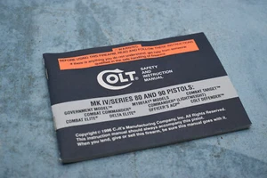 factory Colt MK IV Series 80 1911 Pistols Safety / Instruction Manual Book used - Picture 1 of 2