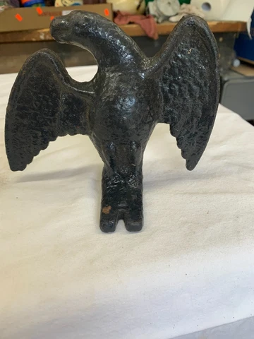 Cast Iron Eagle Looking Right Decor Rooftop Fence Salvaged Architecture Cover