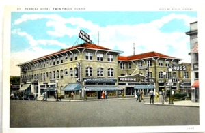 Perrine Hotel, Twin Falls Idaho Postcard 1920s Unposted - Picture 1 of 3