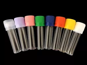 2ml Plastic Test Tube Vials. Overfit Push Cap. Test Tubes Vial and Container - Picture 1 of 56