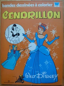 CENDRILLON Bandes Dessinées à Colorier Walt Disney 1978 Whitman Non fait RARE - Picture 1 of 2
