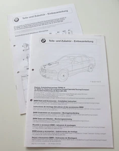 BMW 3er-Reihe E36 Original Einbauanleitung Digitale Diebstahlwarnanlage DDWA IV - Bild 1 von 1