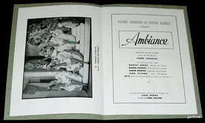 FRENCH CAN CAN DANCERS PICTORIAL PROGRAM ca 1940s TABARIN PARIS PIERRE SANDRINI - Picture 1 of 4