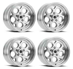 Set 4 15" Vision American Muscle 561 Sport Mag Polished Wheels 15x7 5x4.75 0mm - Picture 1 of 7