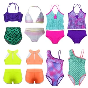 Princess Girls Kids Swimwear Bikini Tankini Swimsuit Swimming Bathing Costume - Bild 1 von 51