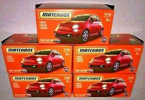 5x Matchbox 2021 2019 FIAT 500 TURBO POWER GRAB #19/100 **NUOVA USCITA** - Foto 1 di 10