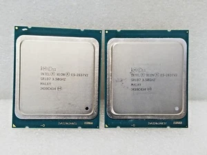 Lot of 2 Intel Xeon E5-2637 V2 SR1B7 3.5GHz 4-Core 15MB LGA2011 CPU Processor - Picture 1 of 1