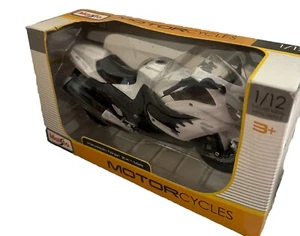 Kawasaki ZX-14r white 1/12 Diecast Motorcycle Maisto Brand New - Picture 1 of 10