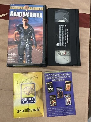 Vintage Mad Max The Road Warrior Special Edition VHS Black ClamShell Case Foto 1 de 4