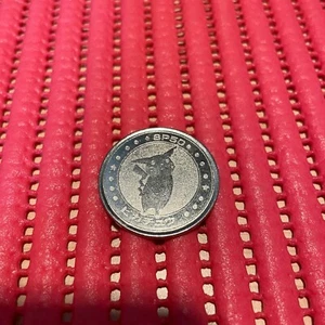 pikachu pokemon Battle Coin Metallic Iron Meiji japan japanese old c549 - Bild 1 von 2