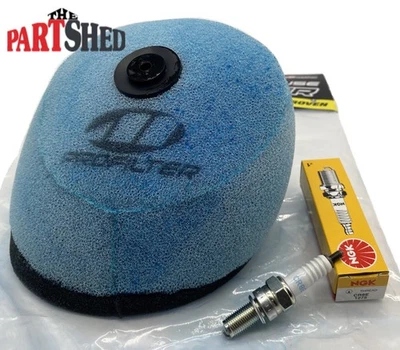 2001-2013 Yamaha YZ250F YZ450F Air Filter & NGK CR8E Spark Plug Kit Pro Filter - Image 1 of 4