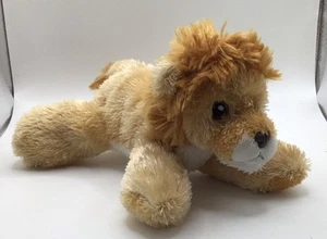Aurora Lion Plush Brown 8” Plush Stuffed Animal - Picture 1 of 7