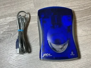 iOmega Zip 250 Z250USBPCMBP USB External Disk Drive Blue Gray Portable Untested - Photo 1/10