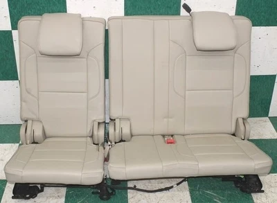 15' YUKON Tan Perforated Leather Third 3rd Row LH RH Power Fold Seat Assembly OE Foto 1 de 4