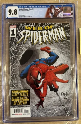 WEB OF SPIDER-MAN #1 2024🔥CGC 9.8🔥 GREG CAPULLO COVER A🔥MARVEL COMICS🔥