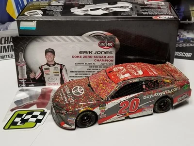 2018 Erik Jones #20 Buyatoyota.com Daytona Win  1:24 Elite In-person Auto 1/336 - Image 1 of 4