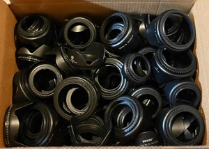 Giant 115 Piece Universal Lens Hood Lot 49/52/55/58/62/67/72/77/82mm (#18700) - Picture 1 of 1