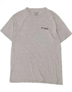 COLUMBIA Mens Graphic T-Shirt Top Large Grey Cotton LU10 - Picture 1 of 4