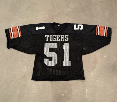 Vintage Tigers Mesh Cropped Boxy Football Jersey Size L Hopkins Sporting Goods - Image 1 of 4