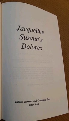 Jacqueline Susann's Delores (1974, Hardcover) - Image 1 of 4
