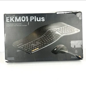 ProtoArc EKM01 Plus Dual Mode Ergonomic Keyboard And Mouse Combo New Open Box - Afbeelding 1 van 9