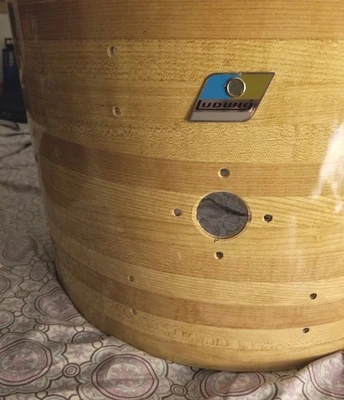 CARCASA DE BOMBO VINTAGE LUDWIG DE 3 CAPAS  Foto 1 de 4