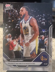 Stephen Curry Explosive 2nd Half - 2025-26 NBA Topps NOW - Card 22 In Hand - Picture 1 of 2