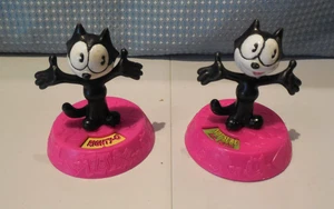 Juego de 2 juguetes Wendys vintage de juguete de comida para niños Félix el gato adivino - Imagen 1 de 1