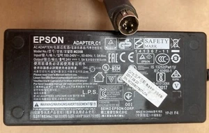 Epson m235b Genuine Original 24V 1.5A 36W 3pin Power Adapter for POS Printers - Afbeelding 1 van 9
