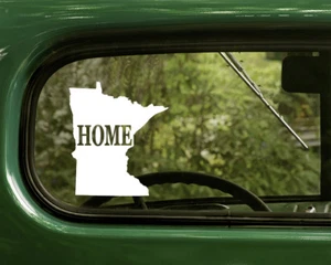 2 MINNESOTA HOME DECALs Map Sticker For Car Truck Laptop Rv Window Bumper Boat - Picture 1 of 1