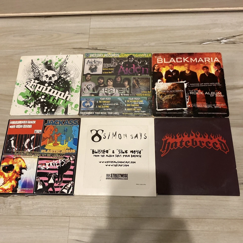 Promo Metal & Rock CD LOT BYO Records Epitaph Silverstein Victory Records Simon - Image 1 of 4
