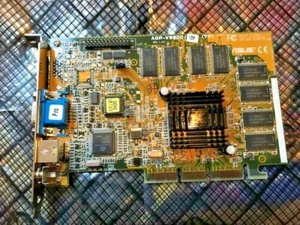 BULK ASUS AGP-V3800 NVIDIA TNT2 16M AGP VIDEO CARD VGA, COMP SVIDEO OUT MXB51 - Picture 1 of 3