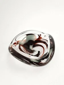 50er Jahre Max Verboeket Glas Aschenbecher Kristalunie Maastricht - Bild 1 von 4