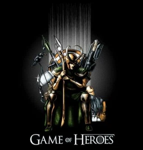 Game of Thrones Loki Avengers Thor Thron Mashup Satire Parodie RIPT Herren Shirt - Bild 1 von 3